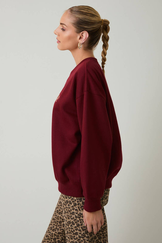 Teddy Bear “ Coffee Time “ Embroidered Sweatshirt