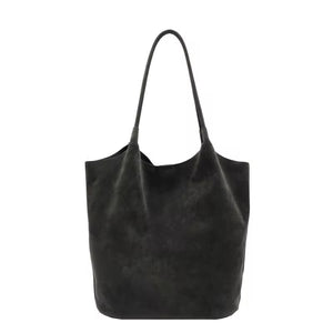 City Suede Boho Bucket Bag