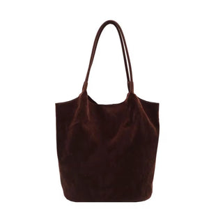 City Suede Boho Bucket Bag